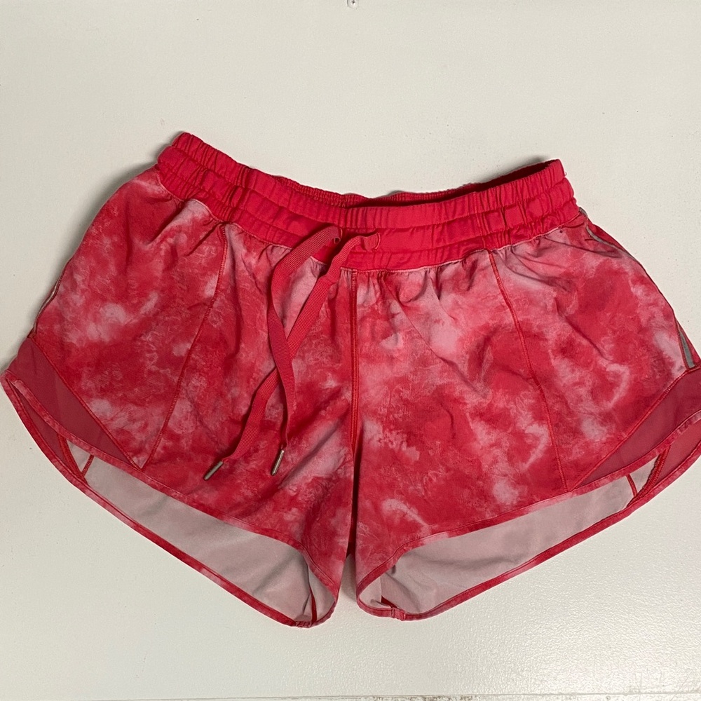 lululemon athletica Redish pink Patterned 4 in Athletic Shorts